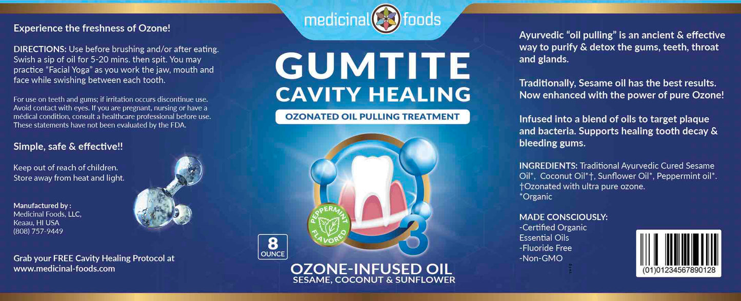 Gumtite Ozonated Oil Pulling (3 Pack Bundle)