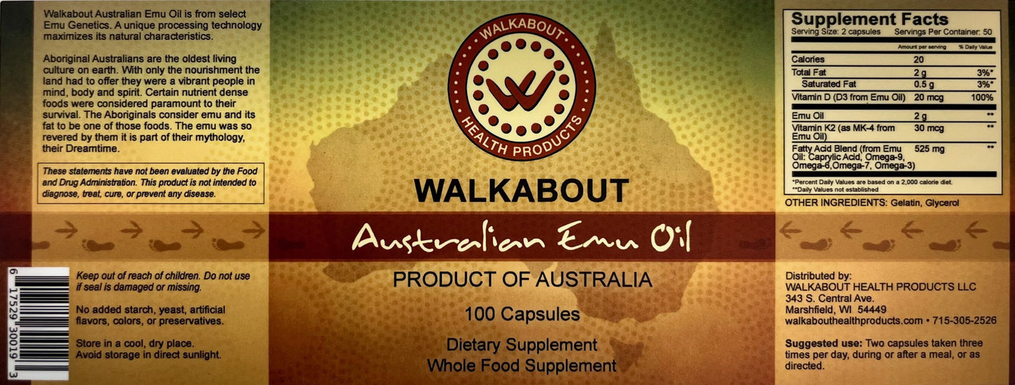 EMU OIL TOOTH NUTRITION CAPSULES